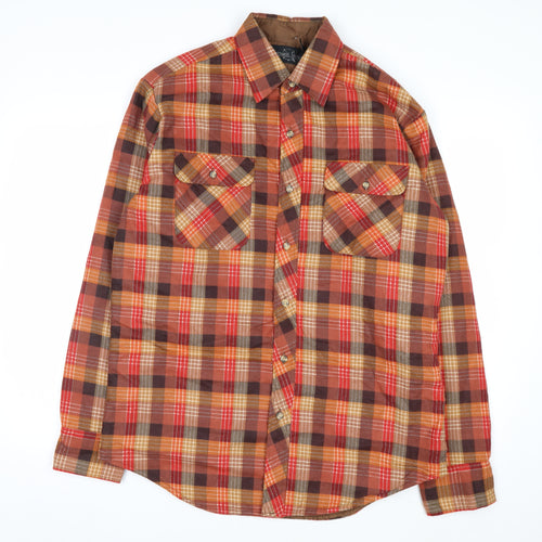 Northwest Territory Men's Brown Checked Lined Flannel Jacket M
