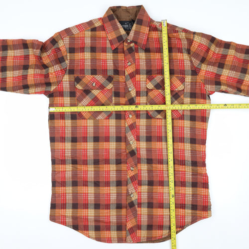 Northwest Territory Men's Brown Checked Lined Flannel Jacket M