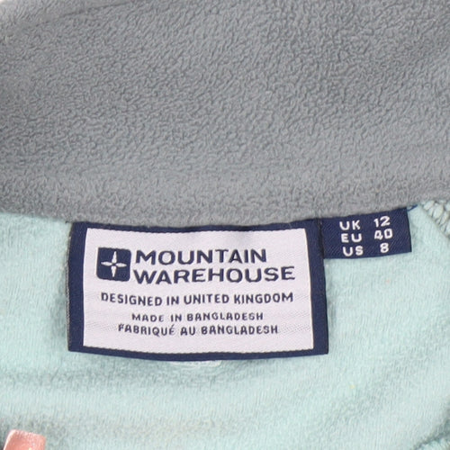 Mountain Warehouse Womens Blue Fleece Pullover Sweatshirt UK 12
