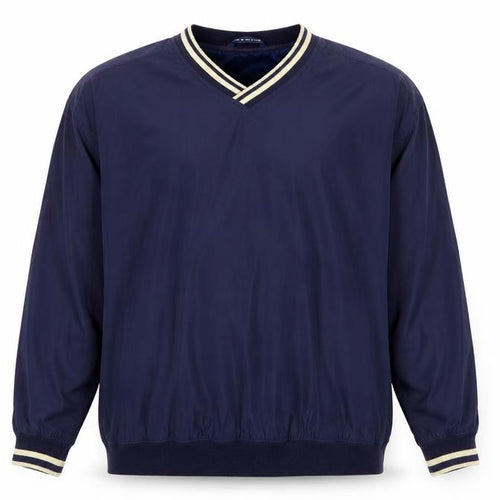 Woodlake Men's Blue XL V-Neck Pullover Sweatshirt Outdoor Style