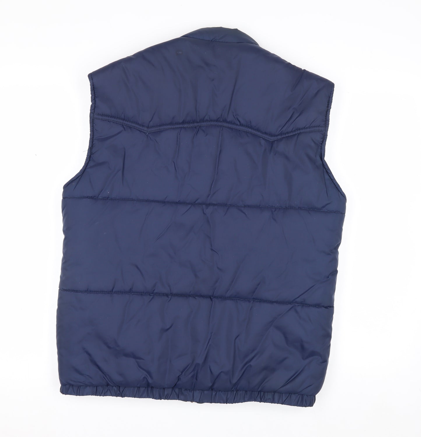 Lord Anthony Men's Blue Padded Nylon Waistcoat Bodywarmer M
