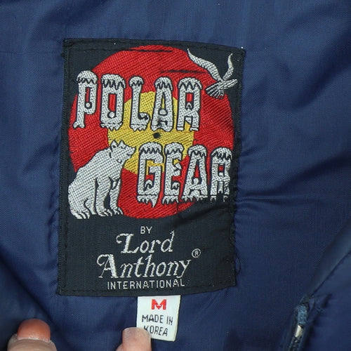 Lord Anthony Men's Blue Padded Nylon Waistcoat Bodywarmer M
