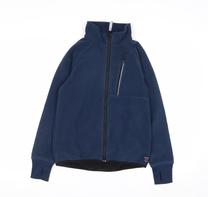 Polarn O. Pyret Boys Blue Full Zip Fleece Sweatshirt 9-10 Years