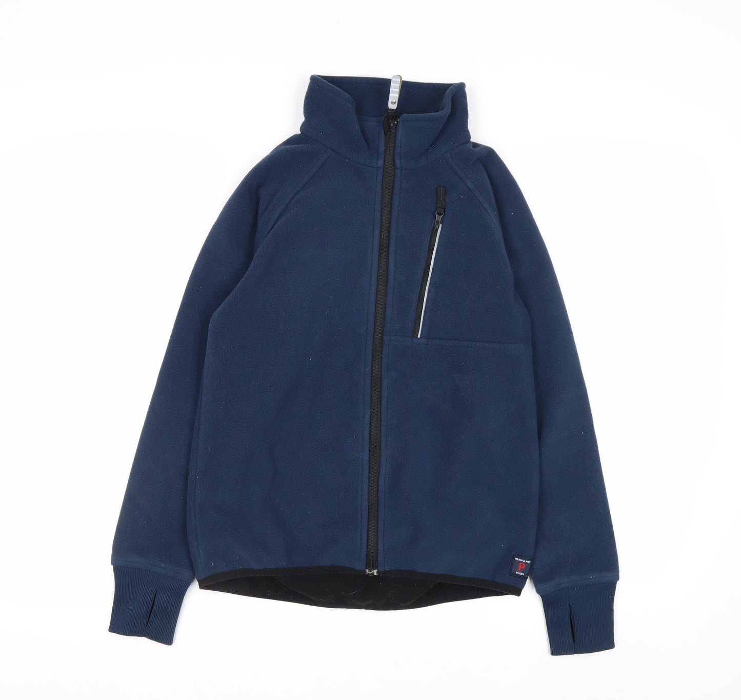 Polarn O. Pyret Boys Blue Full Zip Fleece Sweatshirt 9-10 Years