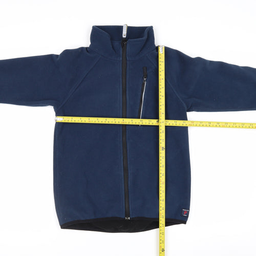 Polarn O. Pyret Boys Blue Full Zip Fleece Sweatshirt 9-10 Years