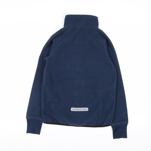Polarn O. Pyret Boys Blue Full Zip Fleece Sweatshirt 9-10 Years