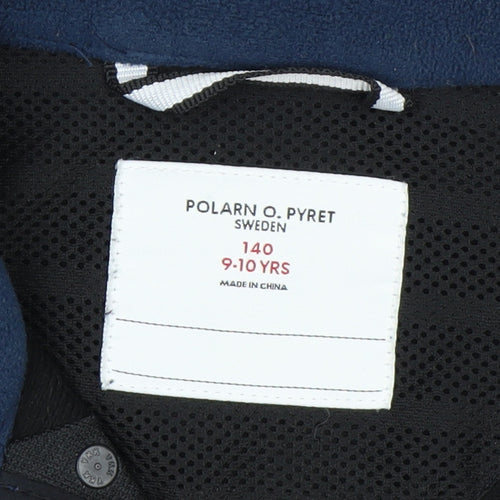Polarn O. Pyret Boys Blue Full Zip Fleece Sweatshirt 9-10 Years