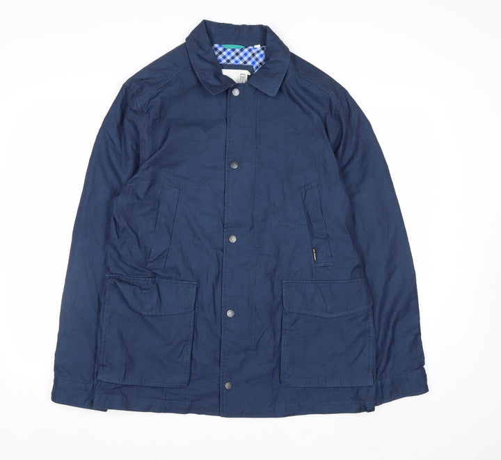 Ben Sherman Men's Blue Cotton Lined Casual Jacket Size M
