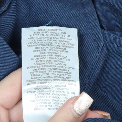 Ben Sherman Men's Blue Cotton Lined Casual Jacket Size M
