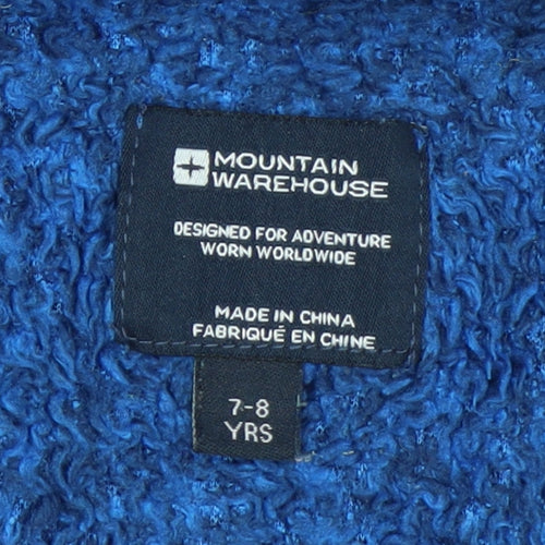 Mountain Warehouse Boys Blue Full Zip Fleece Sweatshirt 7-8 Years