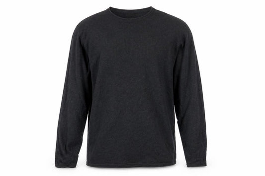 Front view of Zara Man Black Cotton Crew Neck jumper XL