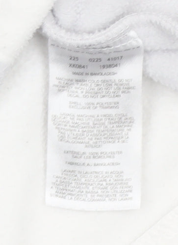 Columbia Women's White Fleece Full Zip Jacket XL