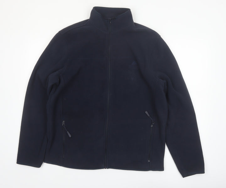 Ozark Trail Men's Blue Fleece Full Zip Outdoor Jacket Size L