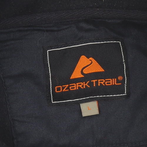 Ozark Trail Men's Blue Fleece Full Zip Outdoor Jacket Size L