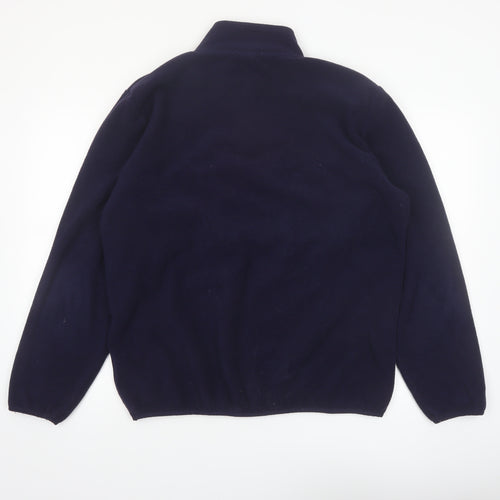 Umbro Mens Blue Fleece 1/4 Zip Pullover Sweatshirt Size L