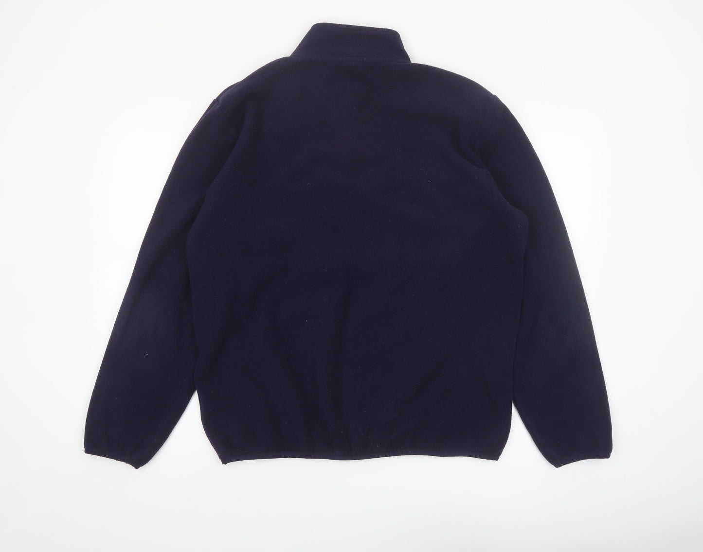 Umbro Mens Blue Fleece 1/4 Zip Pullover Sweatshirt Size L