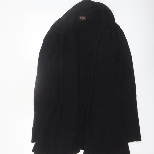 Phase Eight Women's Black Size 16 Open Knit Long Sleeve Cardigan