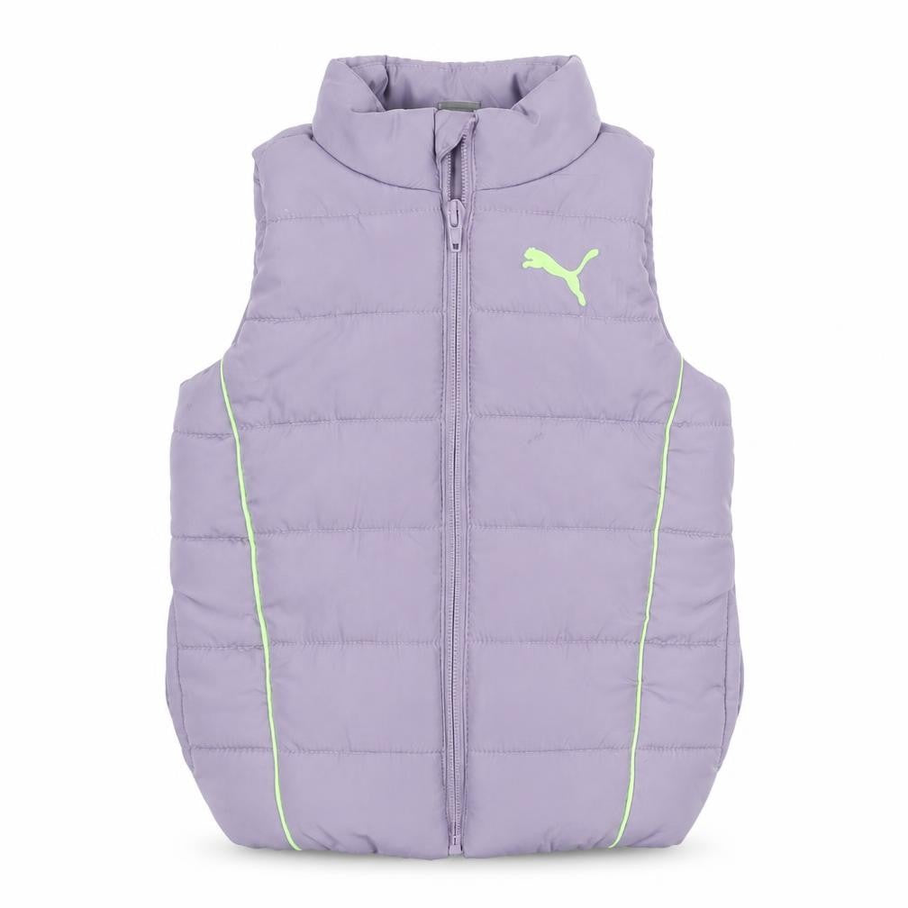 Puma Girls Purple Puffer Waistcoat 2-3 Years Lightweight Quilted Vest