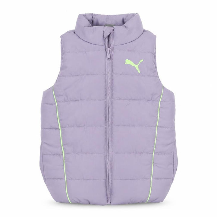 Puma Girls Purple Puffer Waistcoat 2-3 Years Lightweight Quilted Vest