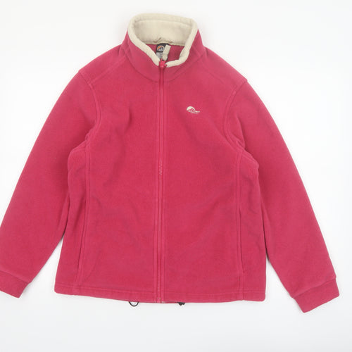 Lowe Alpine Women's Pink Fleece Jacket Size S Outdoor Full Zip