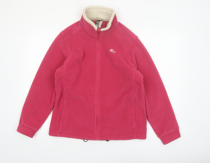 Lowe Alpine Women's Pink Fleece Jacket Size S Outdoor Full Zip