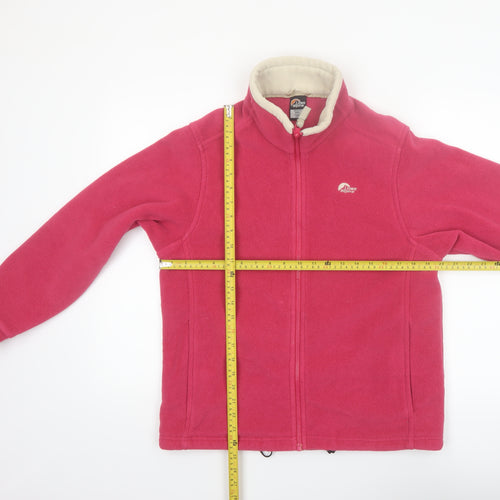 Lowe Alpine Women's Pink Fleece Jacket Size S Outdoor Full Zip