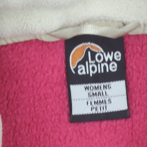 Lowe Alpine Women's Pink Fleece Jacket Size S Outdoor Full Zip