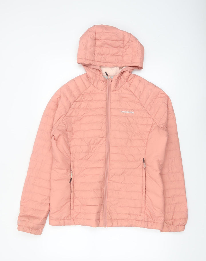 Craghoppers Women’s Pink Hooded Puffer Jacket UK 10