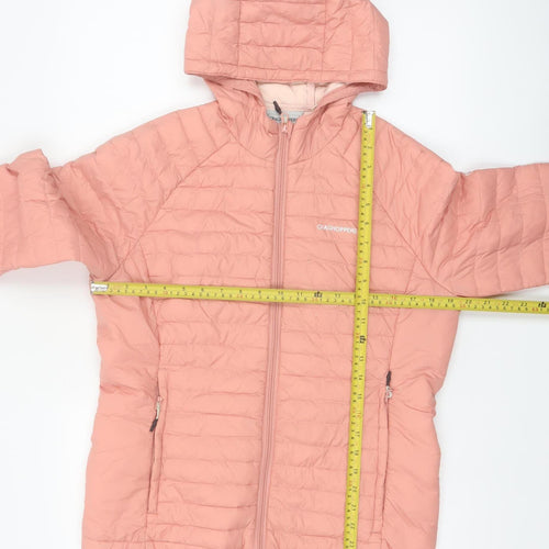 Craghoppers Women’s Pink Hooded Puffer Jacket UK 10