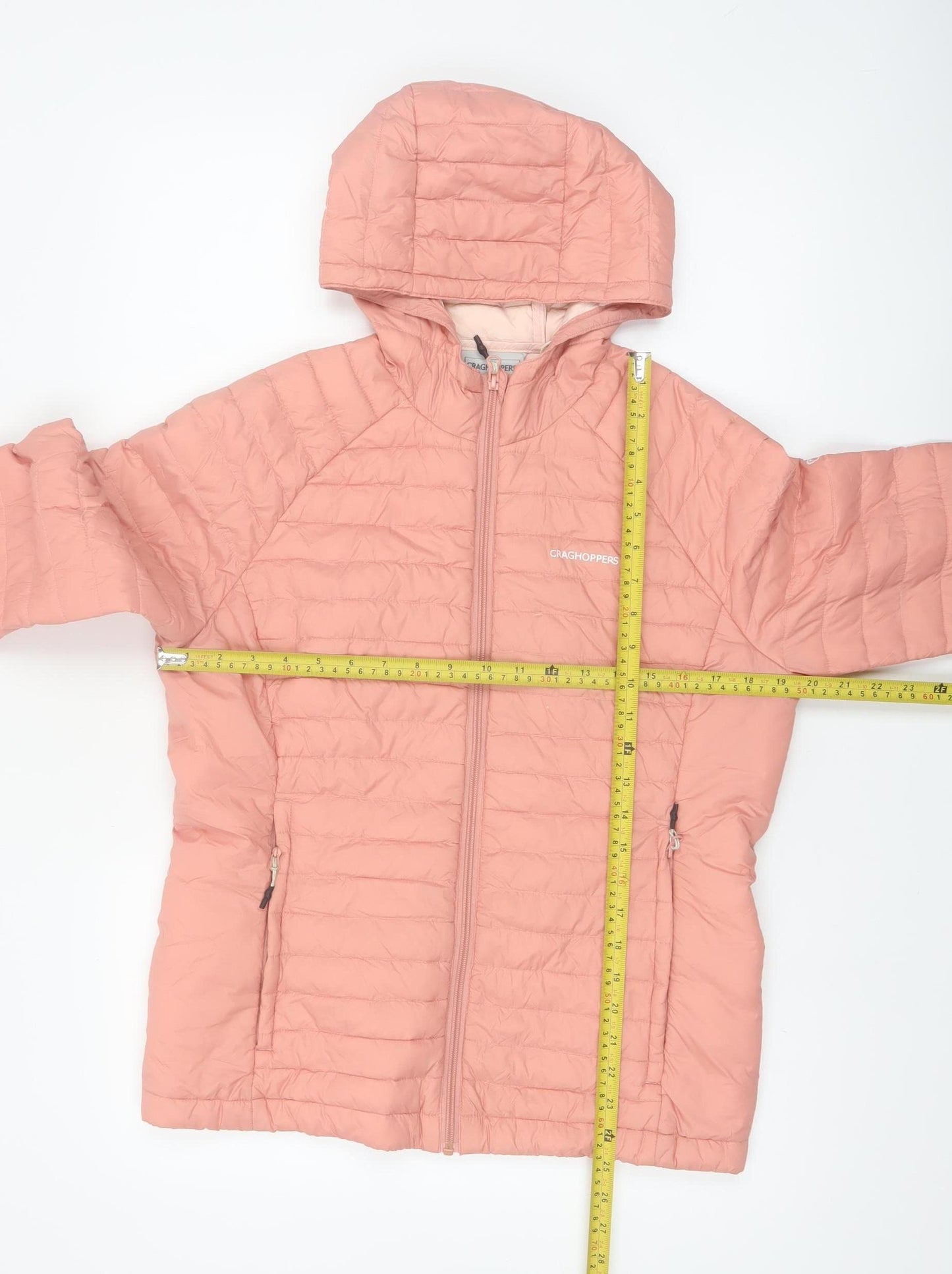 Craghoppers Women’s Pink Hooded Puffer Jacket UK 10