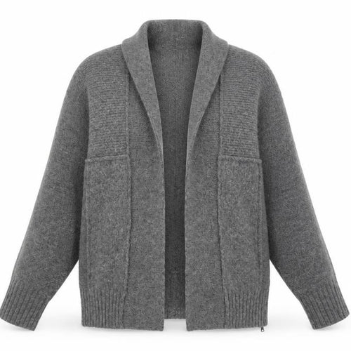 Marks and Spencer Women’s Grey Small Open Cardigan Mohair Blend Knit