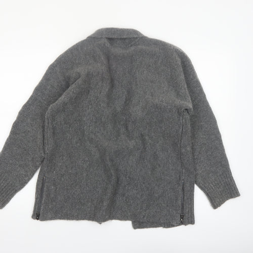 Marks and Spencer Women’s Grey Small Open Cardigan Mohair Blend Knit