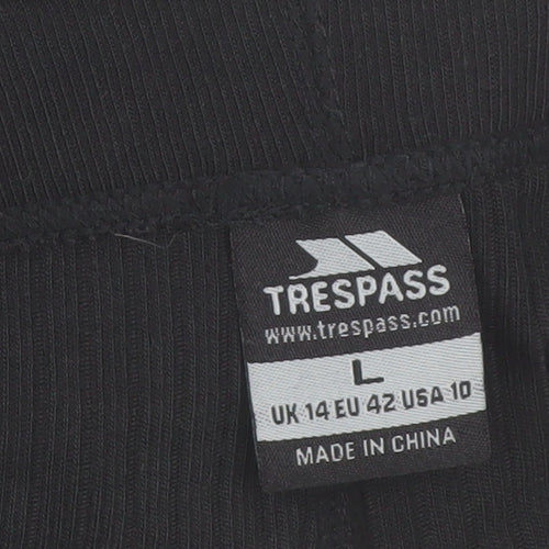 Trespass Womens Black Size 14 Thermal Leggings 100% Polyester