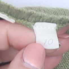 White Stuff Women’s Green V-Neck Knit Jumper Size 10 Long Sleeve
