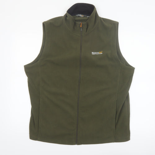 Regatta Men's Green Fleece Bodywarmer Waistcoat XL Outdoor Zip Vest