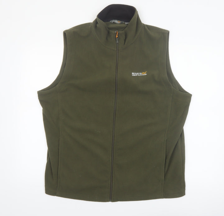 Regatta Men's Green Fleece Bodywarmer Waistcoat XL Outdoor Zip Vest