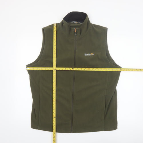 Regatta Men's Green Fleece Bodywarmer Waistcoat XL Outdoor Zip Vest