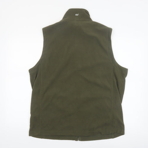 Regatta Men's Green Fleece Bodywarmer Waistcoat XL Outdoor Zip Vest