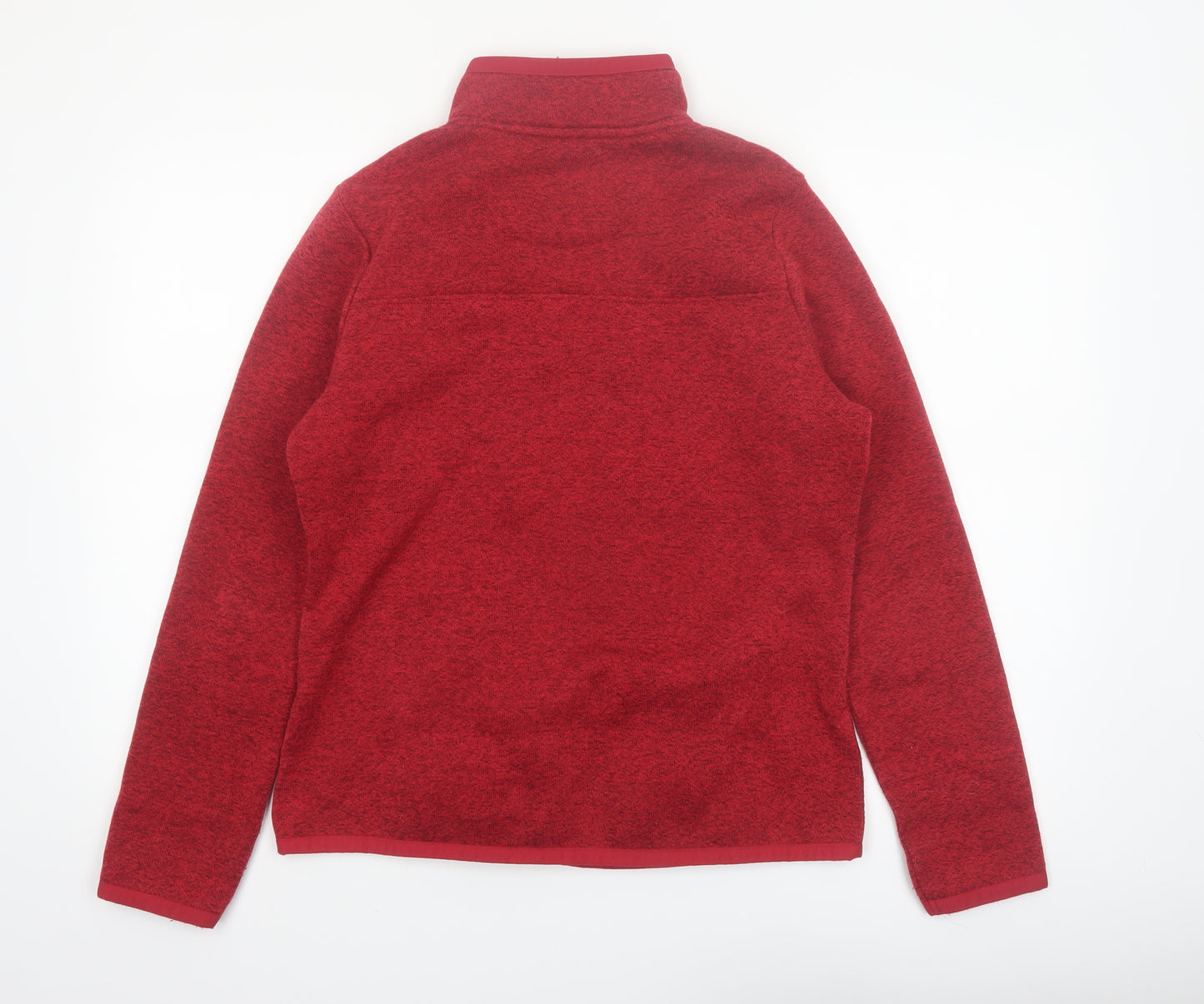 Weird Fish Women’s Red 1/4 Zip Fleece Sweatshirt Size 12