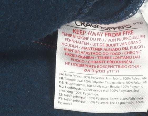 Craghoppers Men’s Blue 1/4 Zip Fleece Sweatshirt Size S