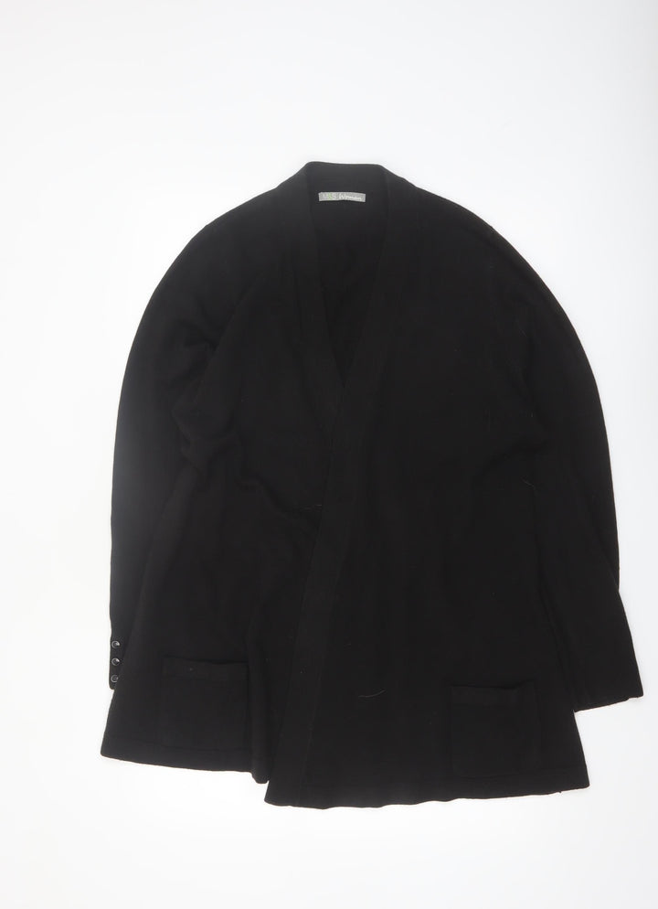Marks and Spencer Women Black Size 22 Acrylic Cardigan Jumper