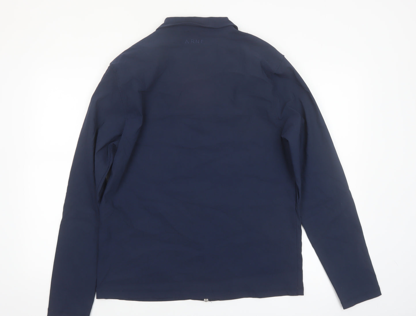 ARNE Men’s Blue Lightweight Zip Jacket L Regular Fit