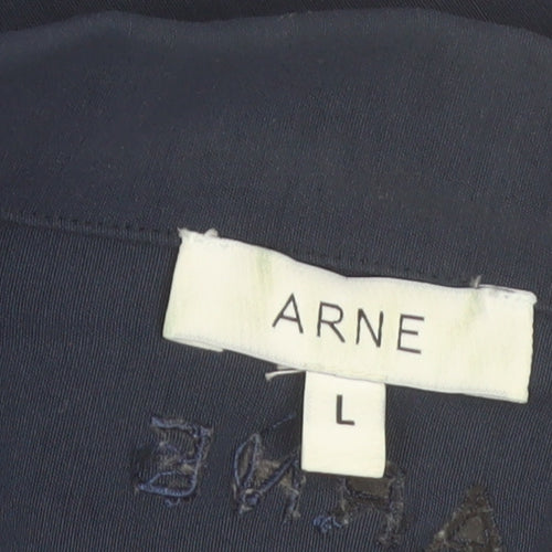 ARNE Men’s Blue Lightweight Zip Jacket L Regular Fit