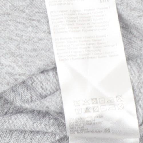 Noisy May Women's Grey Wrap Jersey Blouse Top Size M