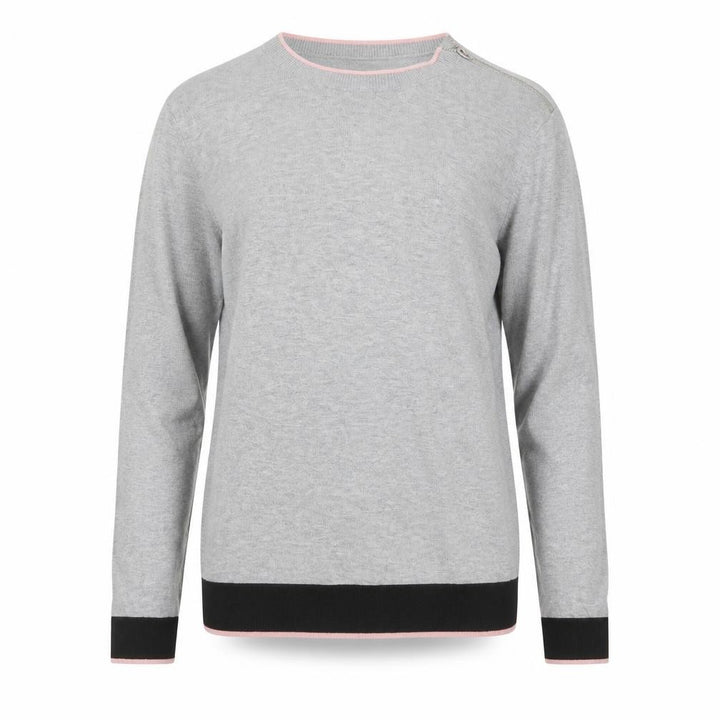 Debenhams Womens Grey Regular Fit Crew Neck Pullover Jumper Size 16