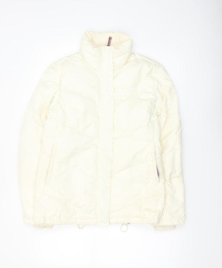 Tommy Hilfiger Women's Ivory Down Puffer Jacket Size S