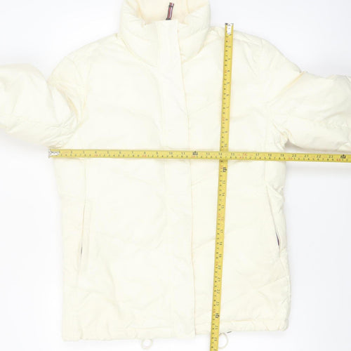Tommy Hilfiger Women's Ivory Down Puffer Jacket Size S