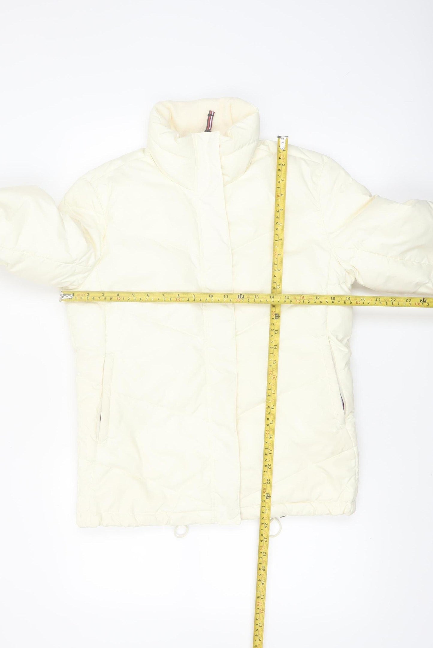 Tommy Hilfiger Women's Ivory Down Puffer Jacket Size S