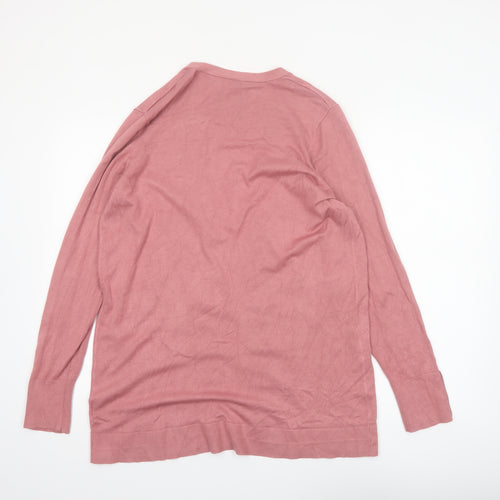 Dorothy Perkins Women’s Pink Long Sleeve Open Cardigan UK 12