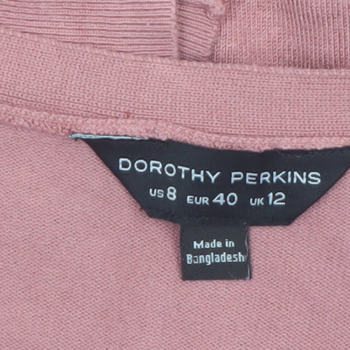 Dorothy Perkins Women’s Pink Long Sleeve Open Cardigan UK 12